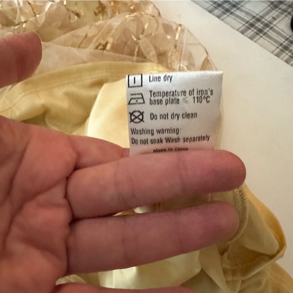 Ever Pretty Gold Shimmery Leaf Embroidered VNeck RuffleSleeves Maxi Dress NWT 2X - Picture 12 of 16